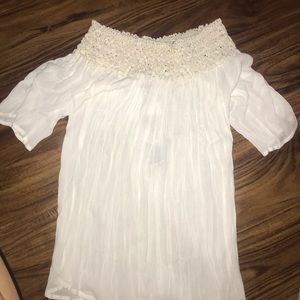 Off the shoulder shirt